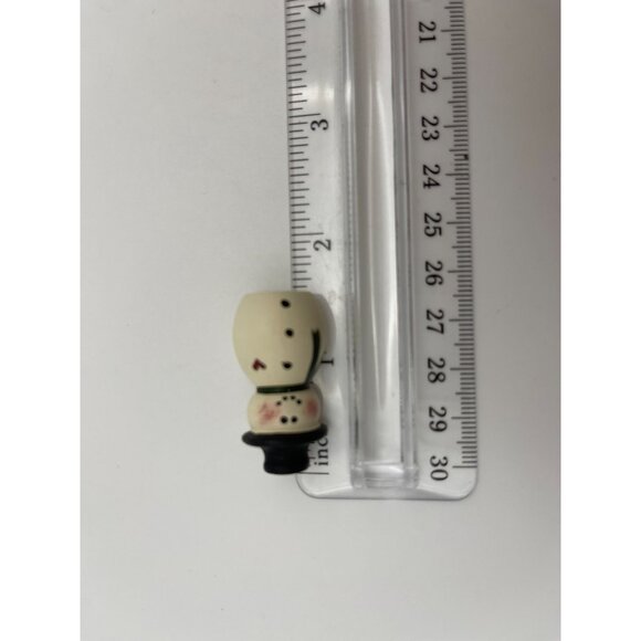 4 pc Lot Christmas Brooches Snowman, Candy Cane, Reindeer, Owl - Picture 9 of 11